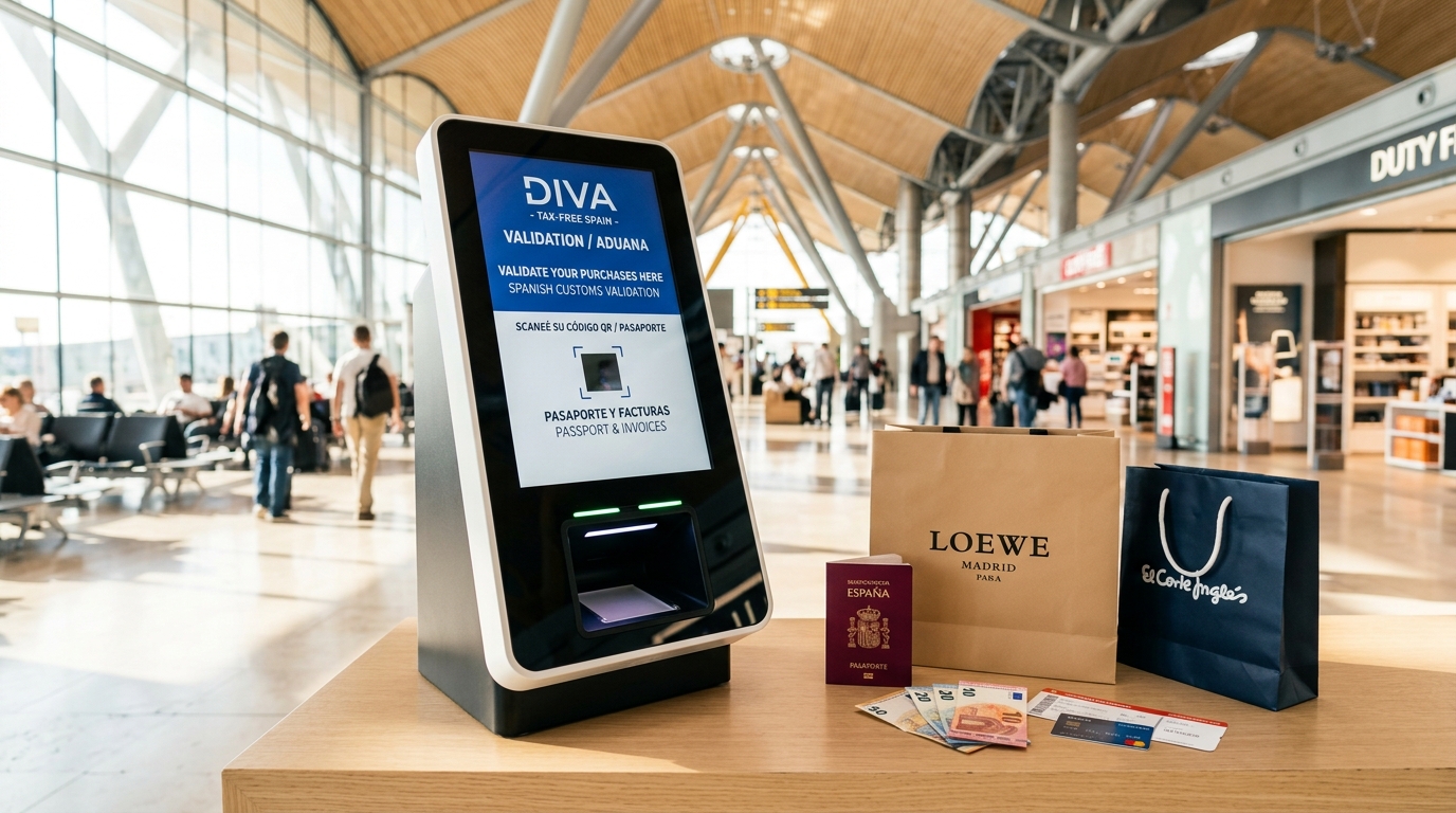 İspanya Tax-Free (DIVA Sistemi) Vergi İadesi Rehberi 2026: Havalimanında Dijital Onay, Fatura Alma ve Nakit İade Adımları