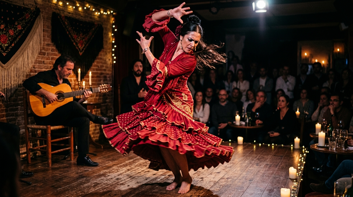 Madrid Cardamomo Canlı Flamenko Gösterisi