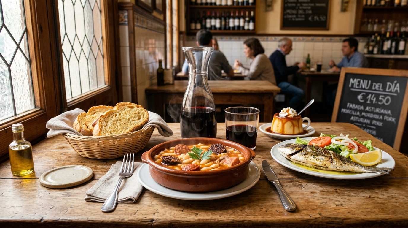 Madrid Menu del Dia Geleneksel Ogle Sofrasi