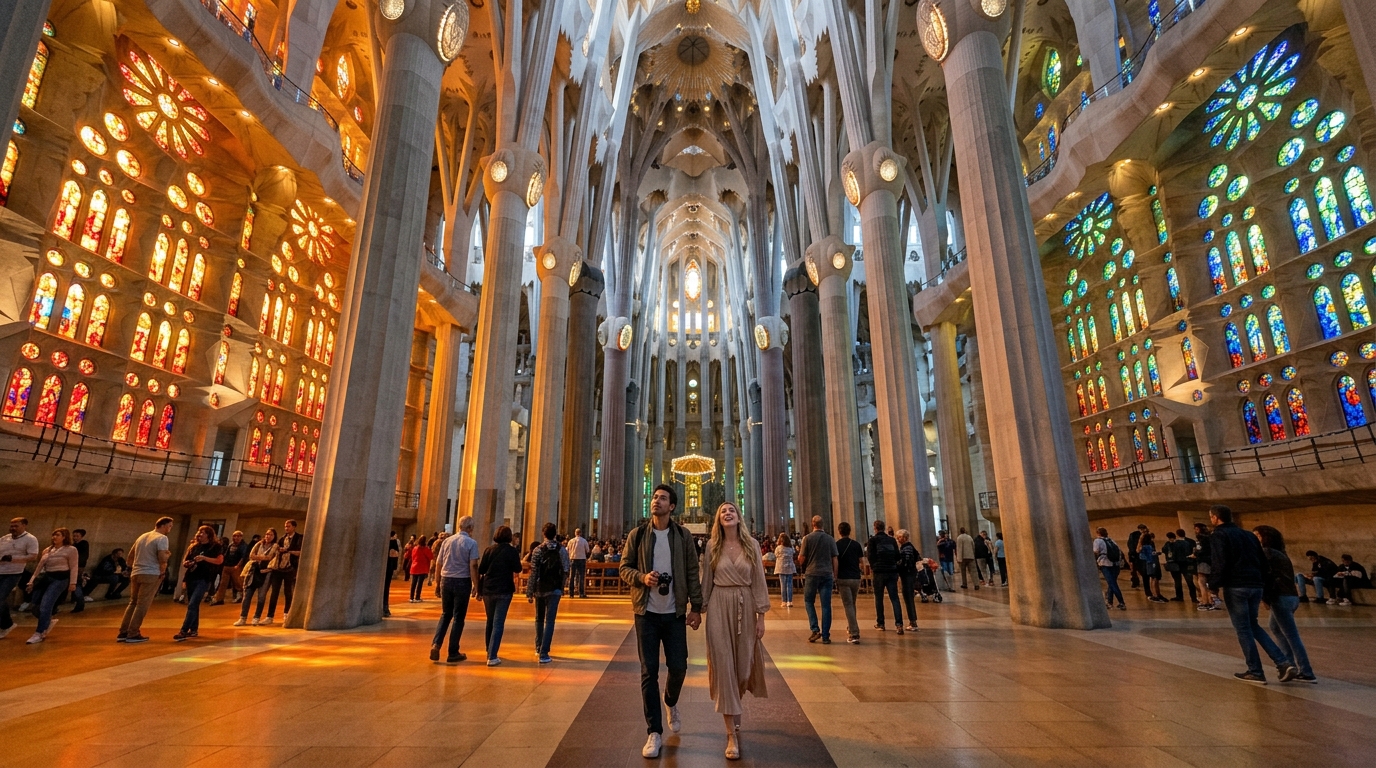 Sagrada Familia İçi Barselona