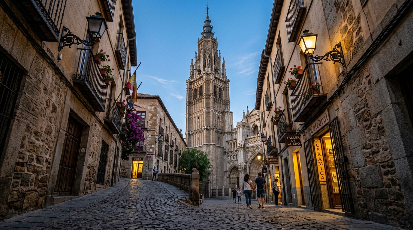 Toledo Katedrali ve Tarihi Tas Sokak